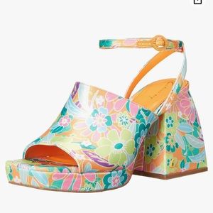 Circus by Sam Edelman womens Miranda Heeled Sandal, Creamsicle/Wasabi